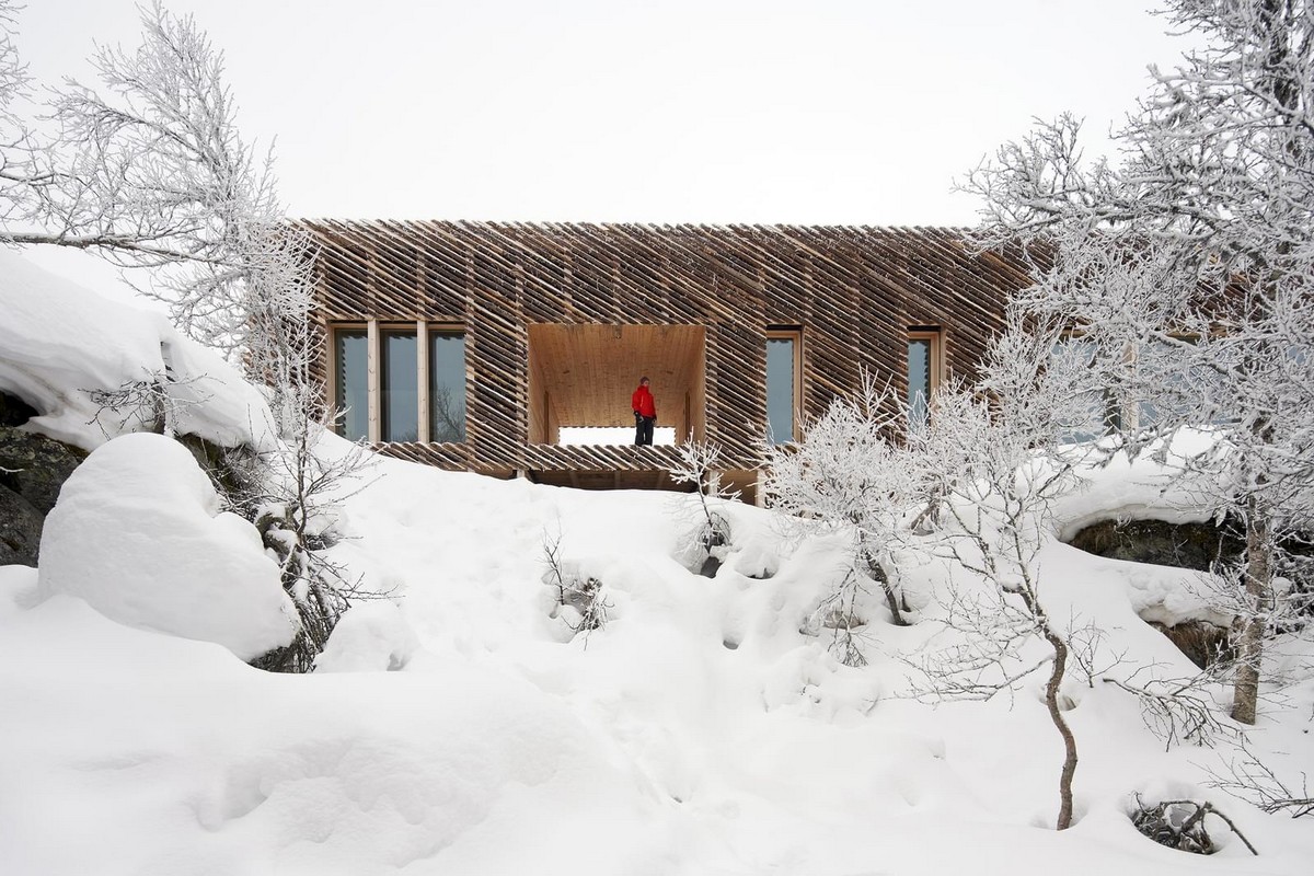 Загородный дом в горах Норвегии Картинки и фото