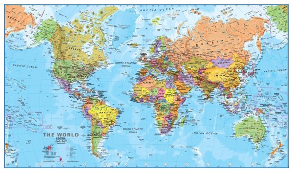 Как выглядят карты мира из разных стран