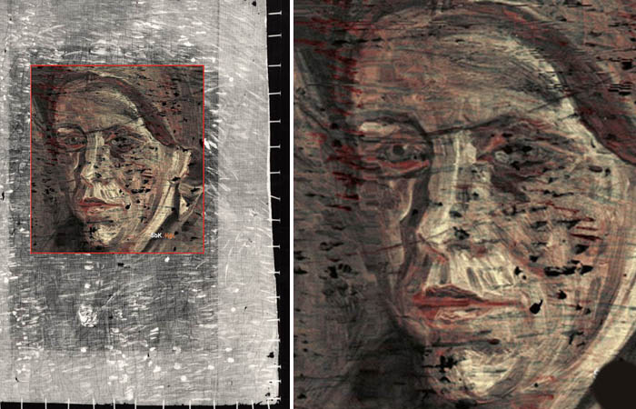 Портрет скрытый под Клочком травы Ван Гога