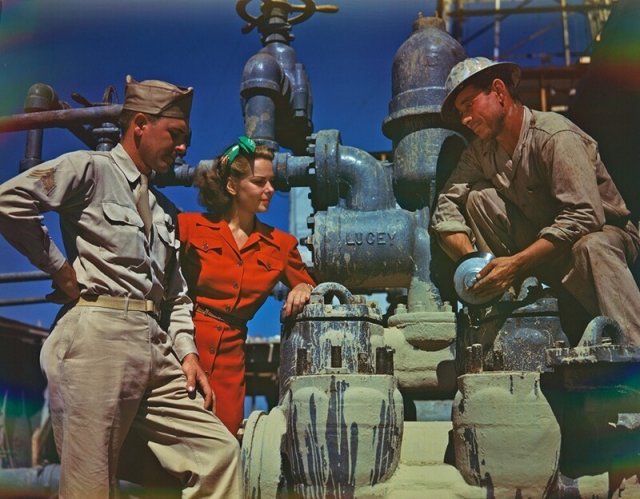 Индустриальные снимки из США 1940-х годов в цвете
