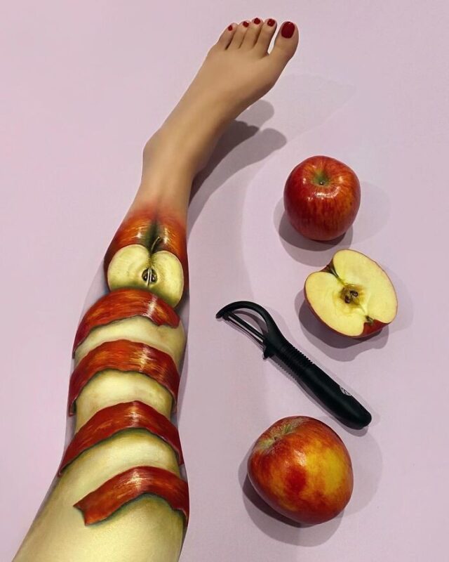 Оптические иллюзии на теле от мастера визажа Мими Чой