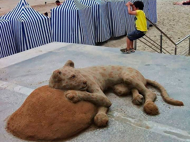 Впечатляющие песочные скульптуры от Андони Бастаррики