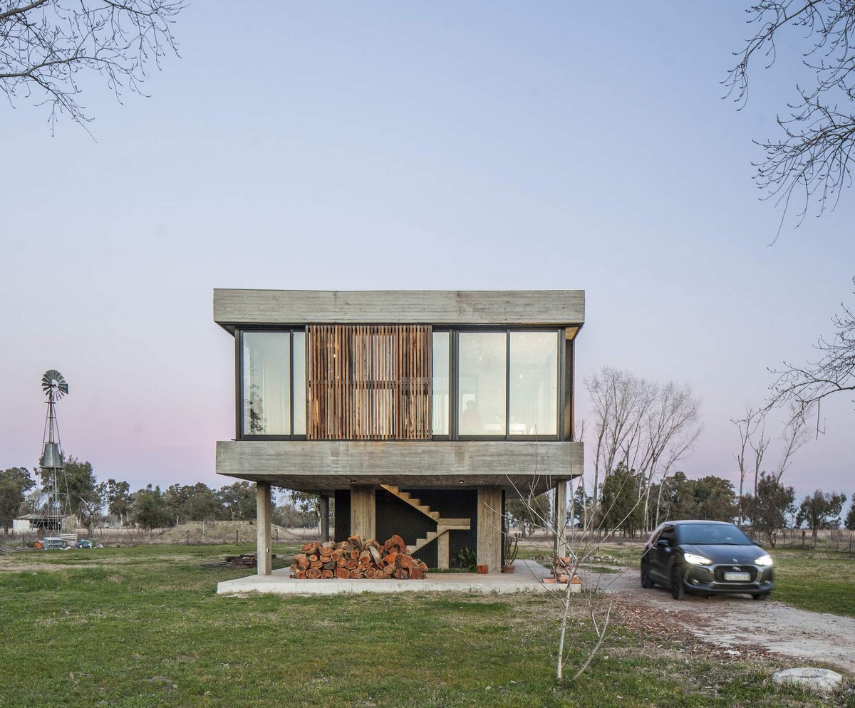 Уютный семейный бетонный дом в Аргентине
