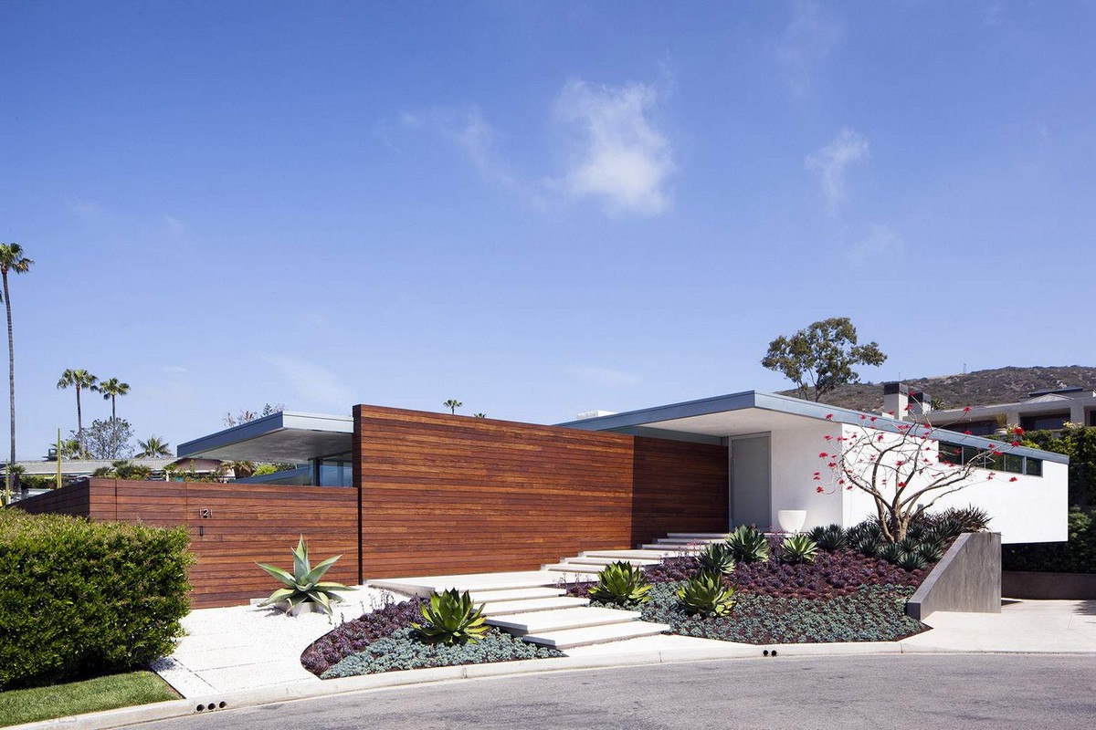 Современный семейный дом с открытой архитектурой в США