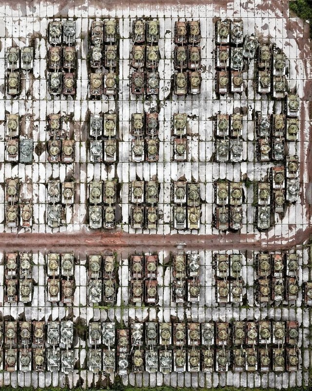 Большое кладбище танков в Сибири