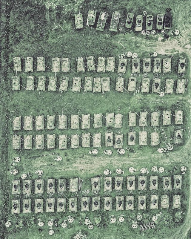 Большое кладбище танков в Сибири