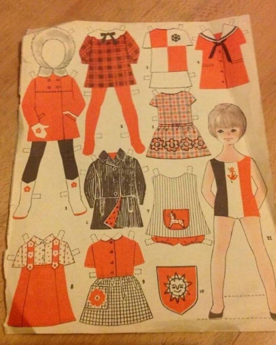 Бумажные куклы в СССР - мечта ребятишек