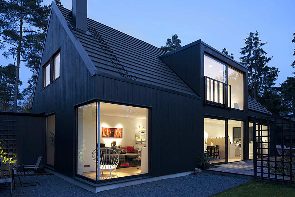 Дом с мезонином для молодой семьи в Швеции