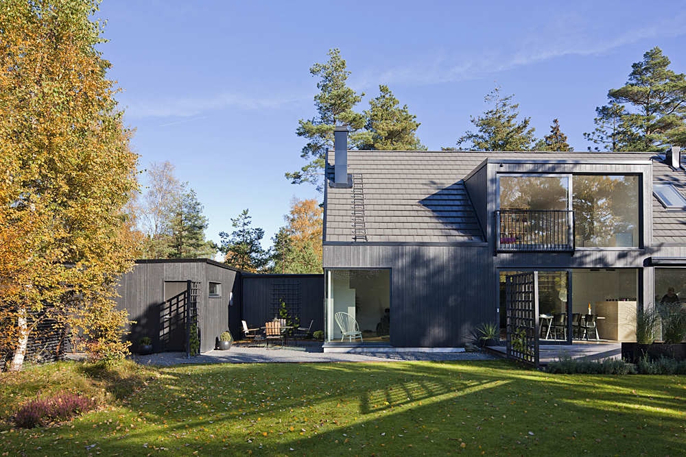 Дом с мезонином для молодой семьи в Швеции