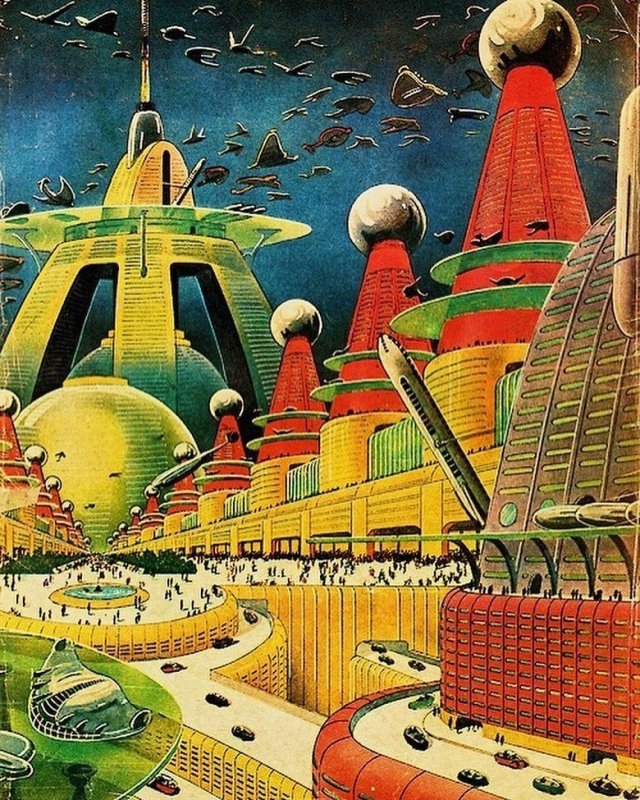 Космос и футуристические города будущего от фантастов