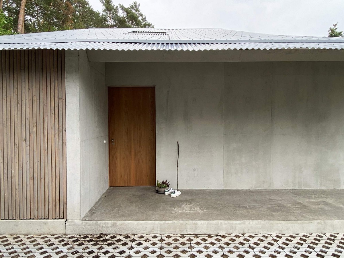 Семейная резиденция из монолитного бетона в Германии Картинки и фото