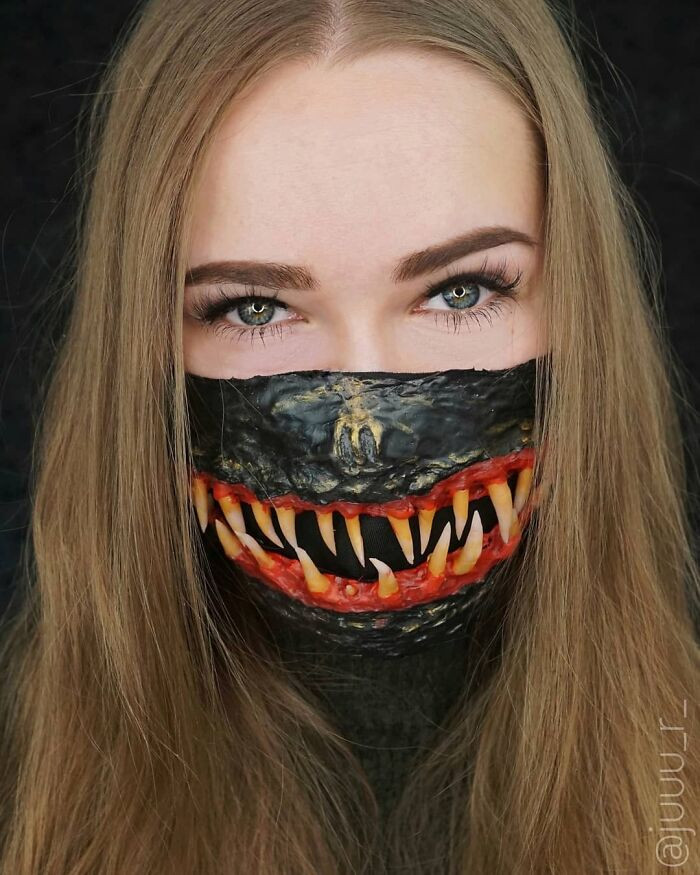 Креативные маски, которые помогут дополнить образ на Хэллоуин