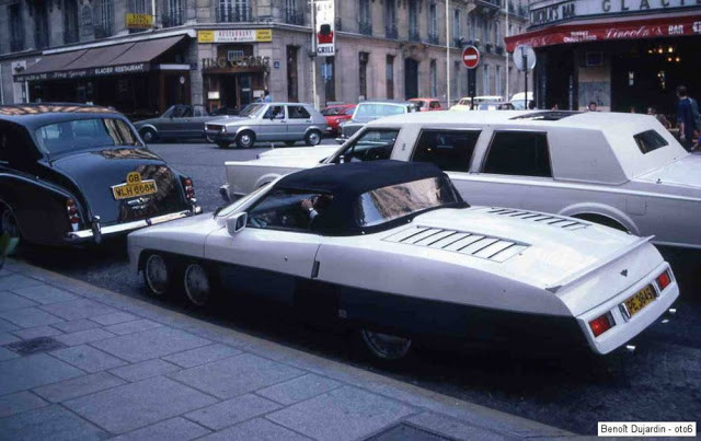 Panther 6 - необычный 6-колёсный британский кабриолет 1977 года