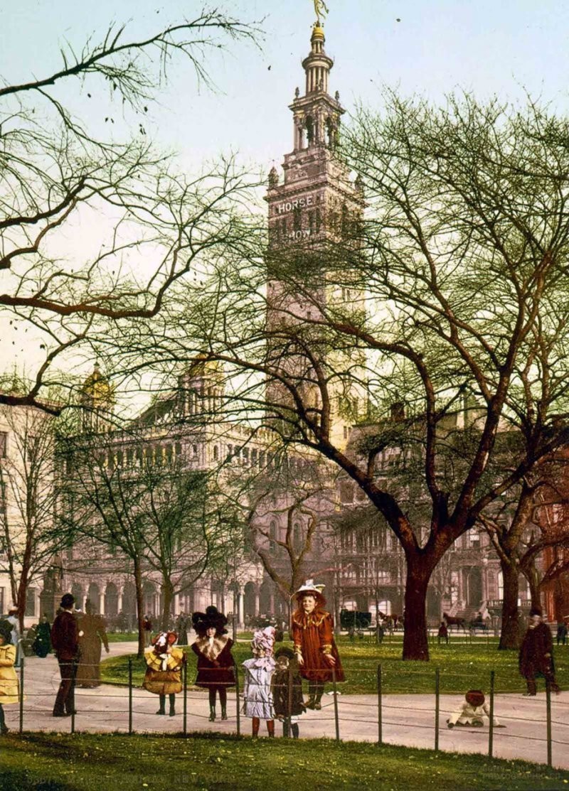 Потрясающие фотохромные открытки Нью-Йорка 1900-х годов