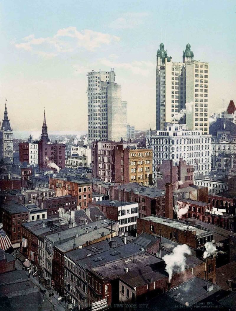 Потрясающие фотохромные открытки Нью-Йорка 1900-х годов