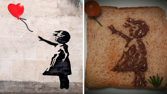 Люди воссоздают знаменитые картины при помощи бутербродов