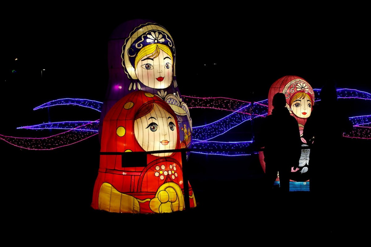 Фестиваль гигантских китайских фонарей в Таллине