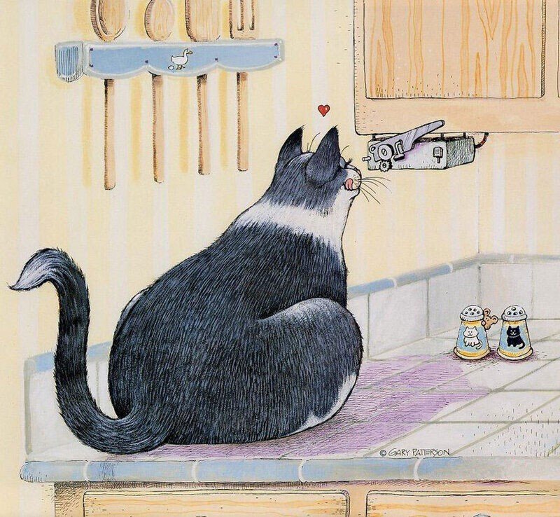 Гэри Паттерсон и его прекрасные картины с кошками