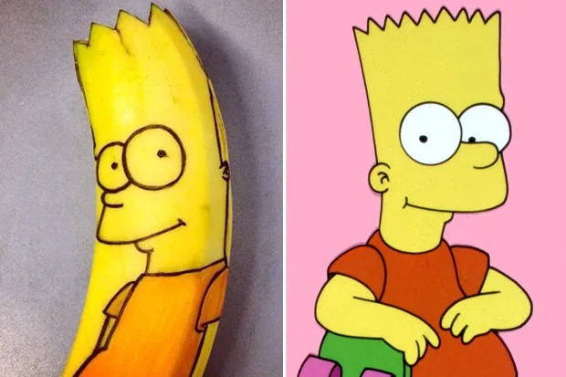 Художница вырезает портреты знаменитостей на бананах