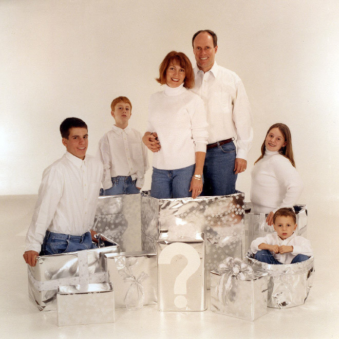 Подборка странных рождественских семейных снимков