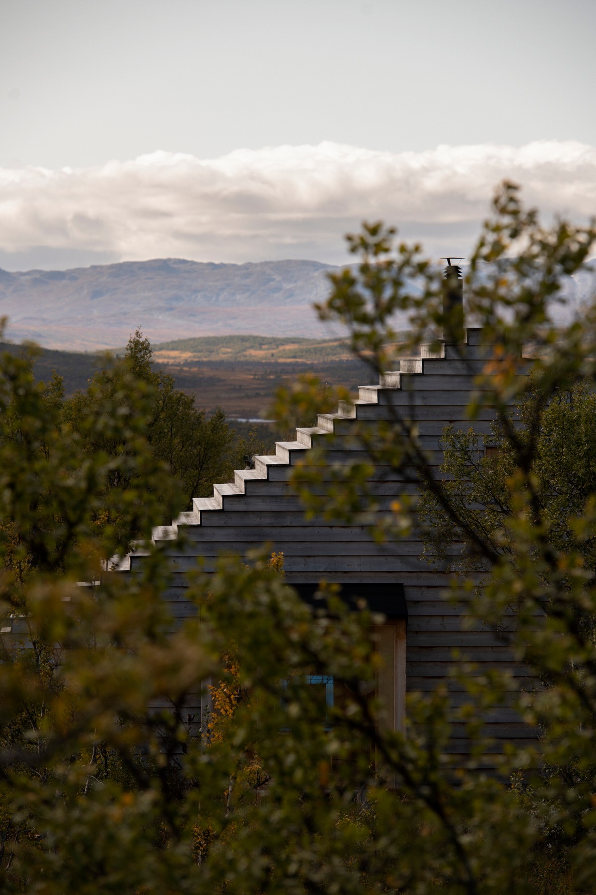 Необычный деревянный дачный дом в Норвегии