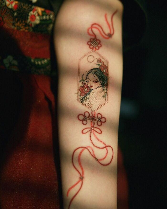 Изящные работы татуировщицы из Южной Кореи