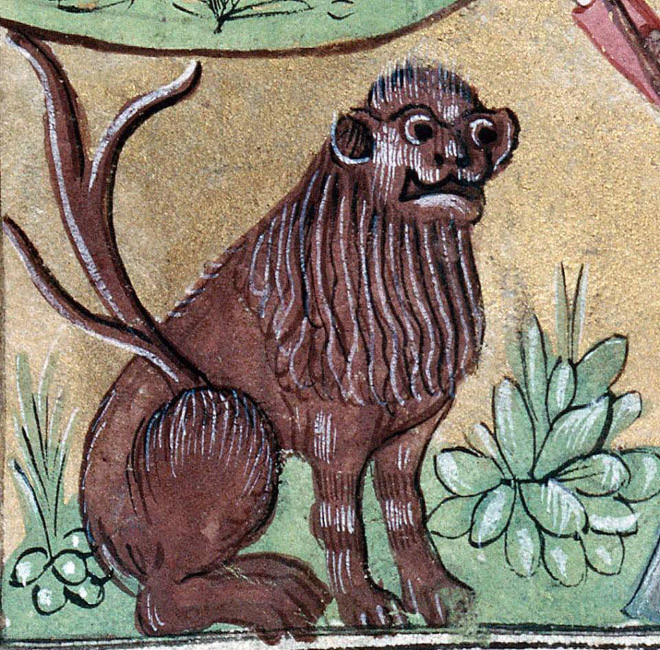 Как рисовали львов художники Средневековья