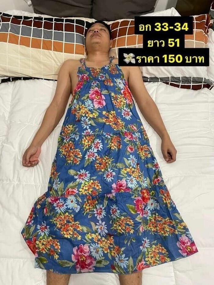 Пока муж владелицы магазина одежды спал, жена сделала из него манекен
