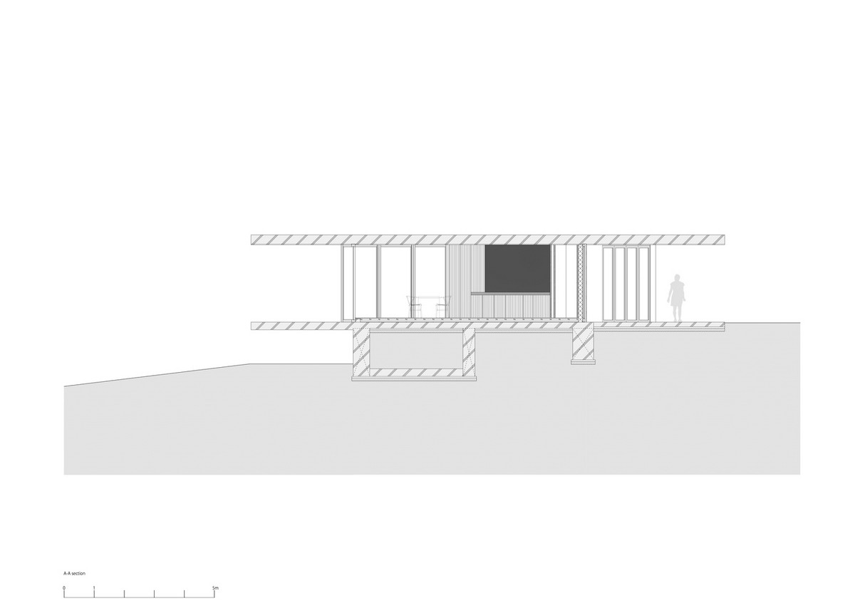 Бетонный дом с мастерской в Японии мастерской, Окинава, оборудовать, крышей, владелец, будущем, жилую, соединить, устроена, большая, терраса, Чтобы, частью, остальной, связанным, плоской, семьи, время, независимым, пространство