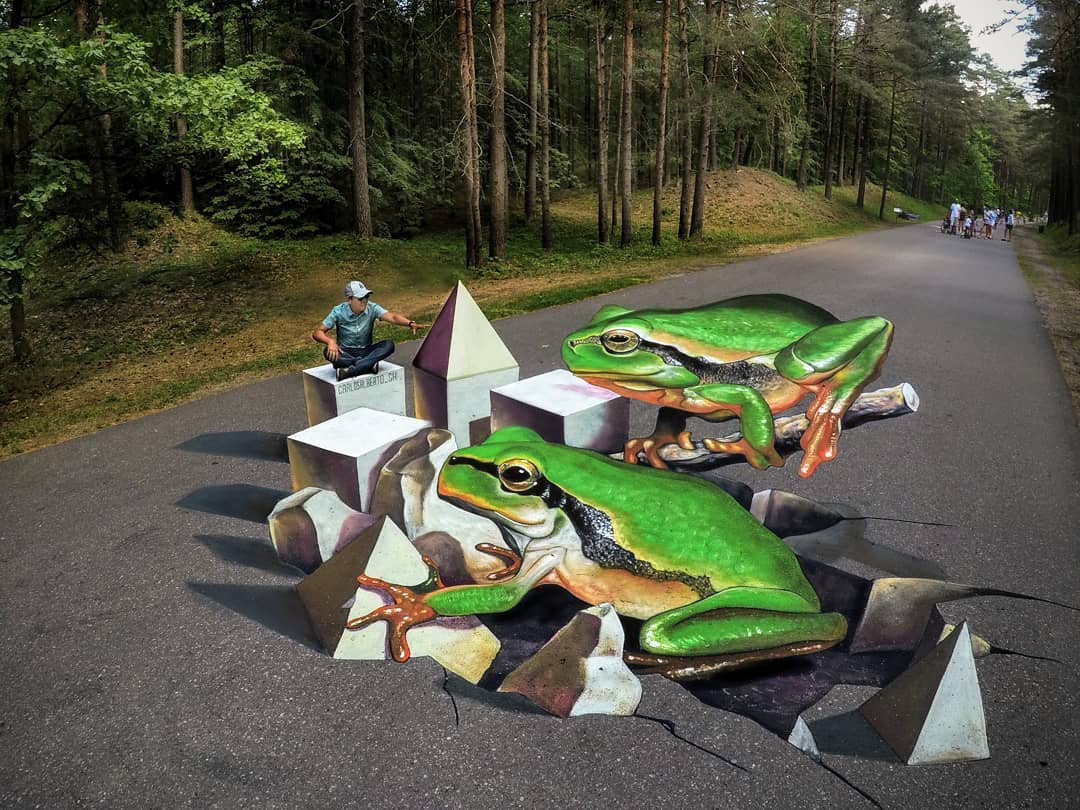 Трёхмерные иллюзии от талантливого уличного художника