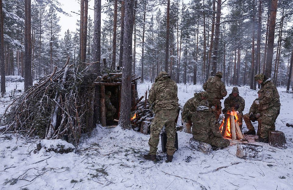 Британские коммандос и подготовка по выживанию в норвежских лесах