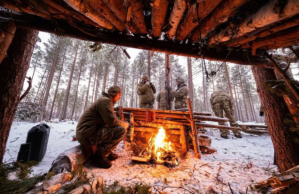 Британские коммандос и подготовка по выживанию в норвежских лесах