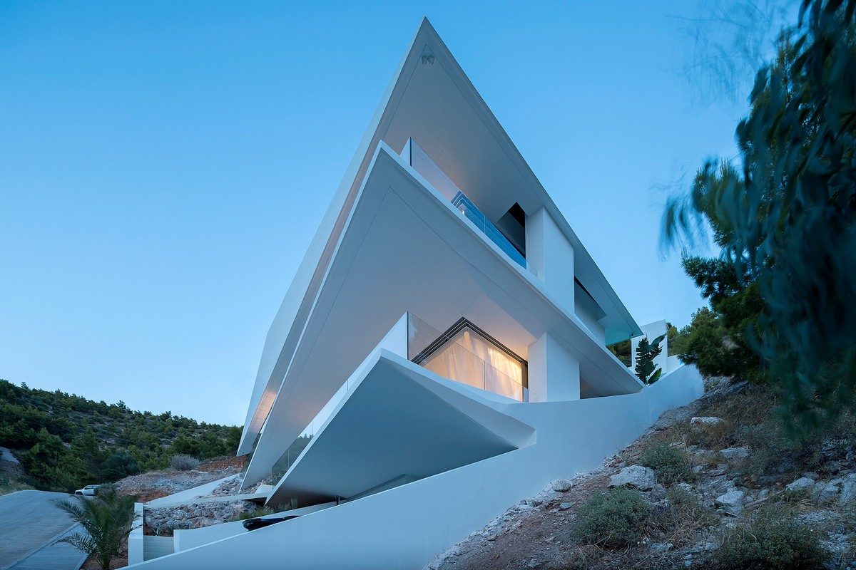 Резиденция в Греции, вдохновленная японским искусством оригами