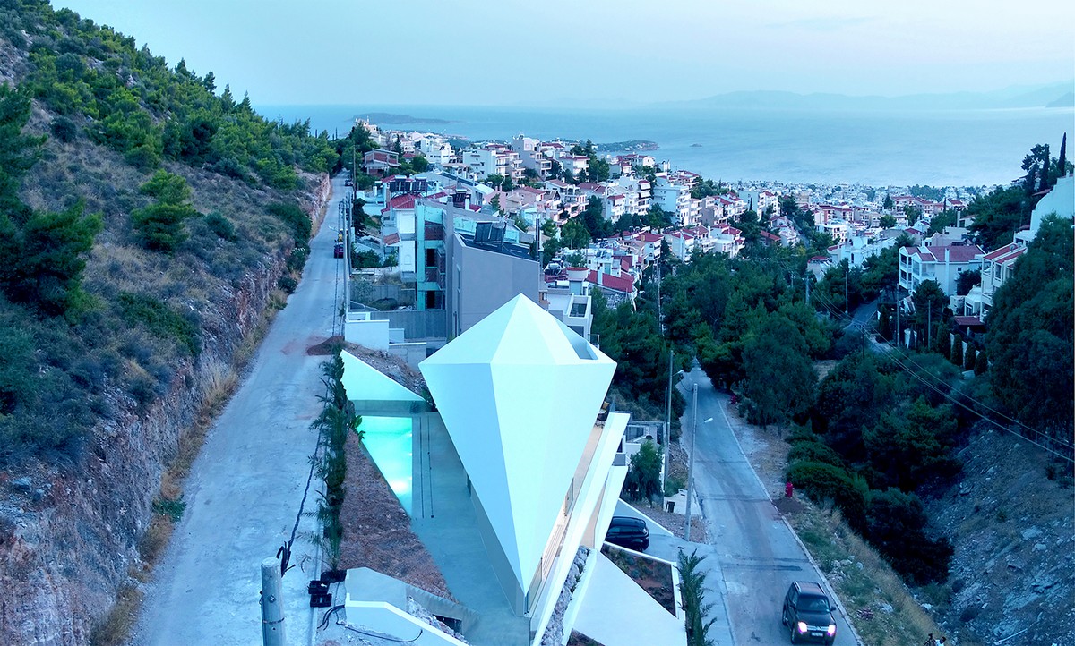 Резиденция в Греции, вдохновленная японским искусством оригами