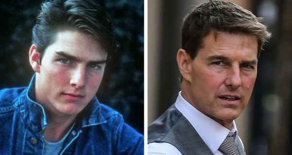 Голливудские знаменитости в юные годы и сейчас на снимках