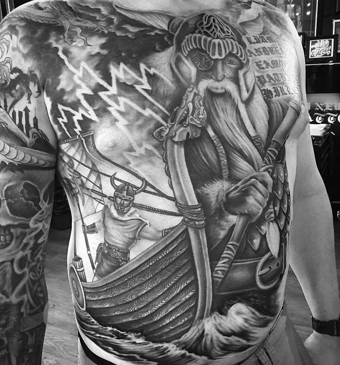 Татуировки для любителей викингов и скандинавской мифологии