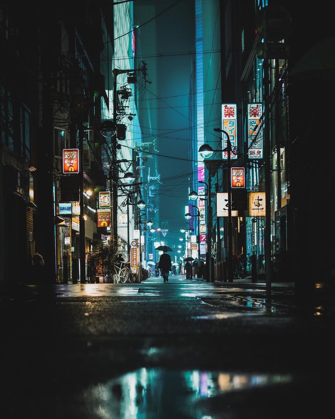 Кинематографические снимки японских улиц от Оми Ким