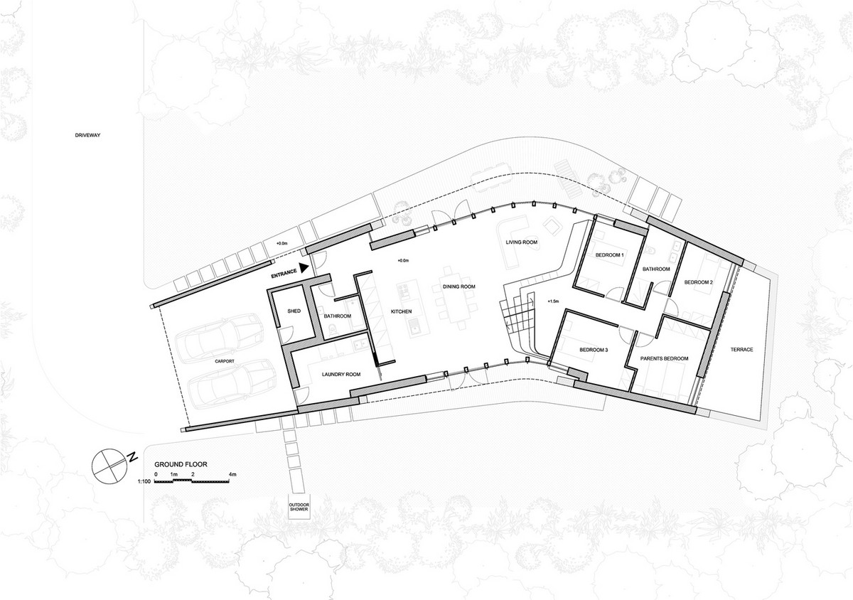 Оригинальный Дом Бумеранг в Дании которые, проекта, результате, сторону, тесно, также, лестница, отдыха, ванной, дизайн, Оригинальный, постепенно, комнатой, здания, обеспечивают, социальная, Бумеранг, больше, Стеклянные, материалов