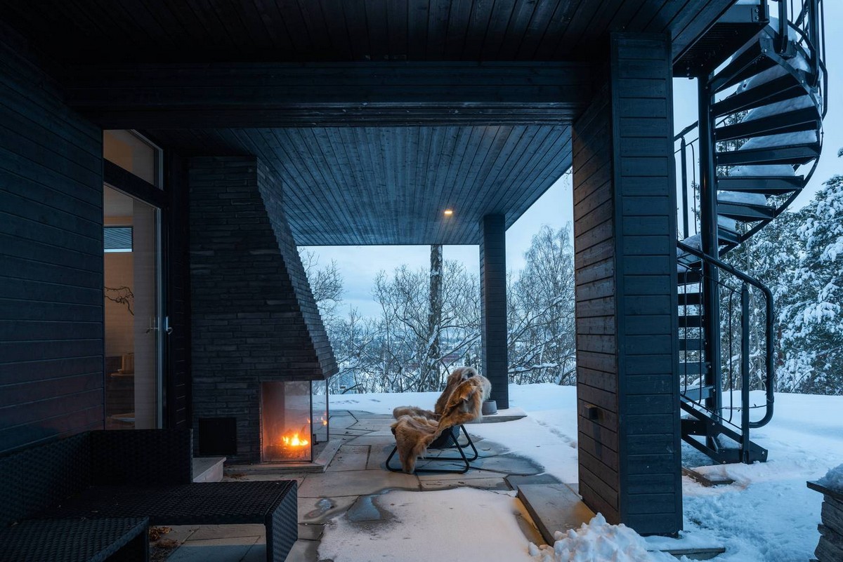 Двухэтажный особняк для уединенного отдыха в Норвегии