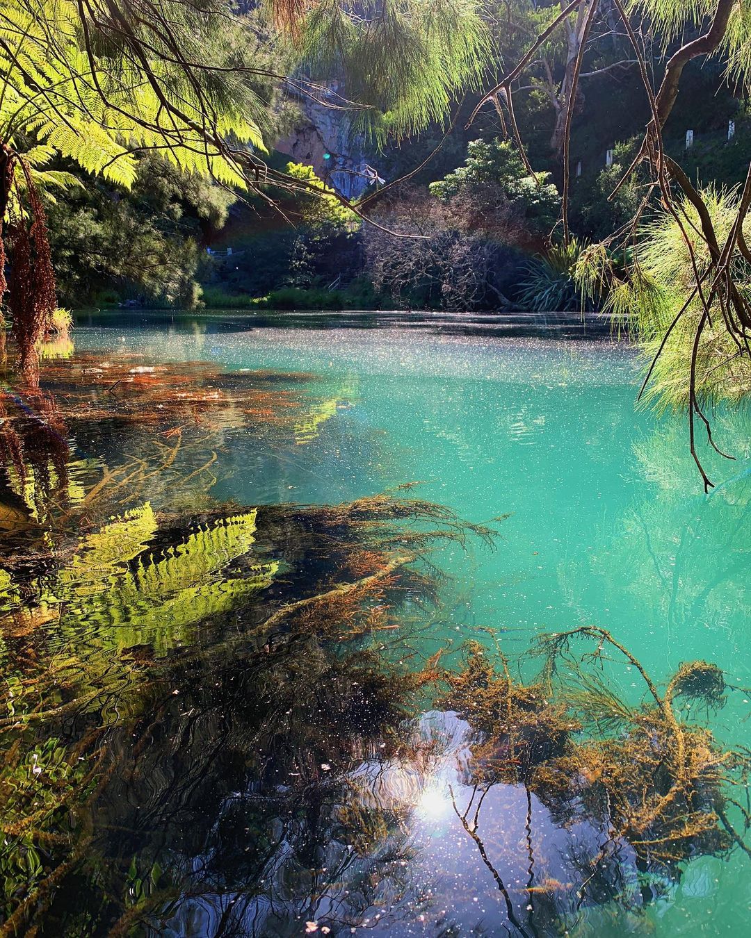 Австралийское сказочное озеро с бирюзовой водой