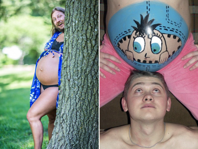 Очень странные фотосессии беременных женщин