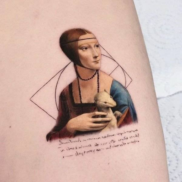 Татуировки от Хакана Адика сочетают знаменитые картины и персонажей поп-культуры