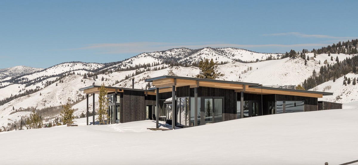 Современная резиденция в Скалистых горах Айдахо