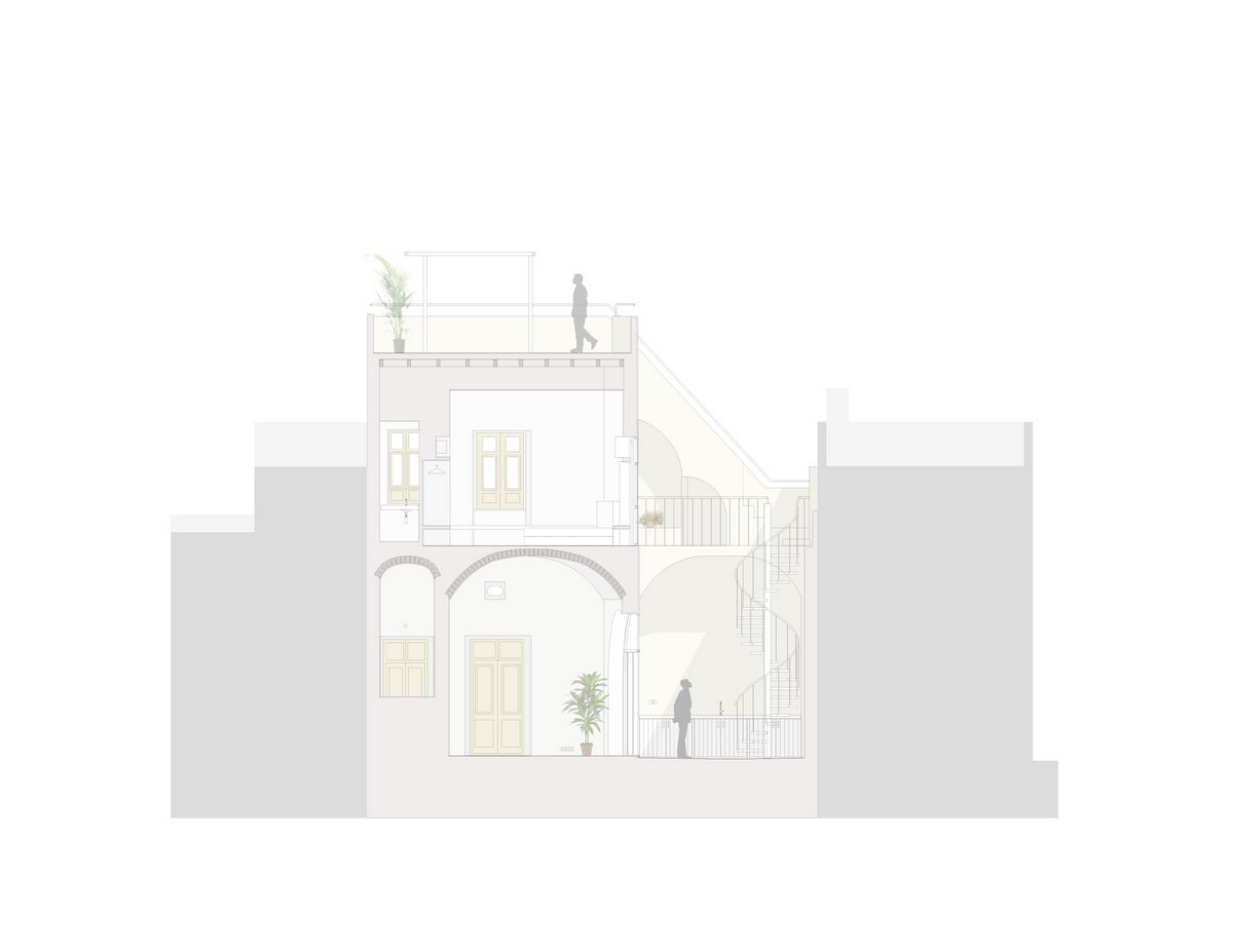 Реконструкция старого склада в современный дом в Португалии полностью, старого, которые, дворик, занимает, здания, метров, квадратных, площадью, городка, Проект, архитектурным, Португалии, романтичную, большего, Второй, приватная, двумя, спальнями, индивидуальными