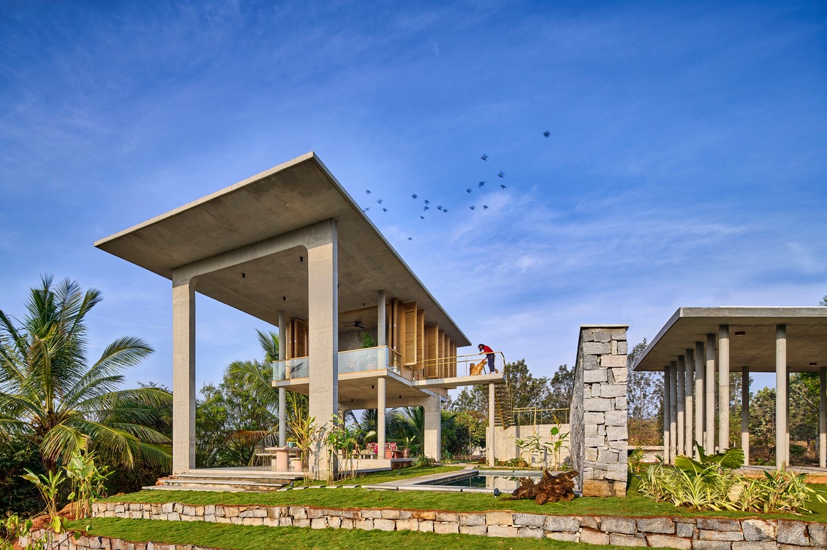 Загородный дом-курорт с павильоном в Индии