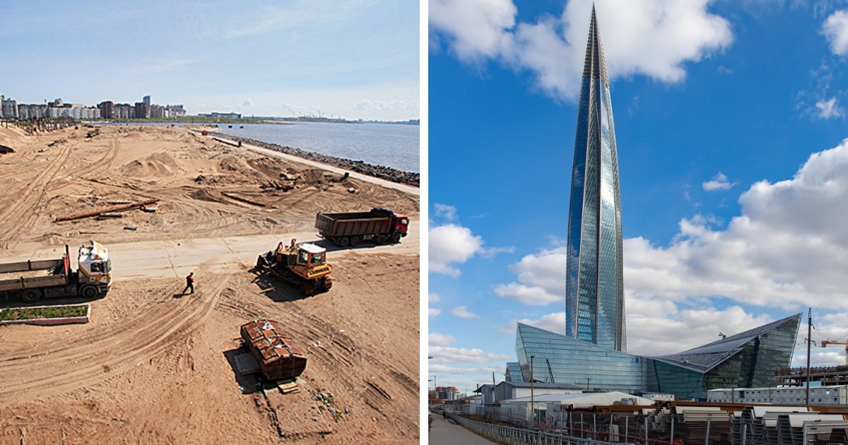 Знаменитые места и постройки до и после их появления