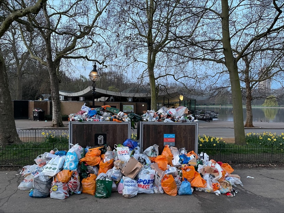 Удручающее влияние мусора на дикую природу в лондонских парках