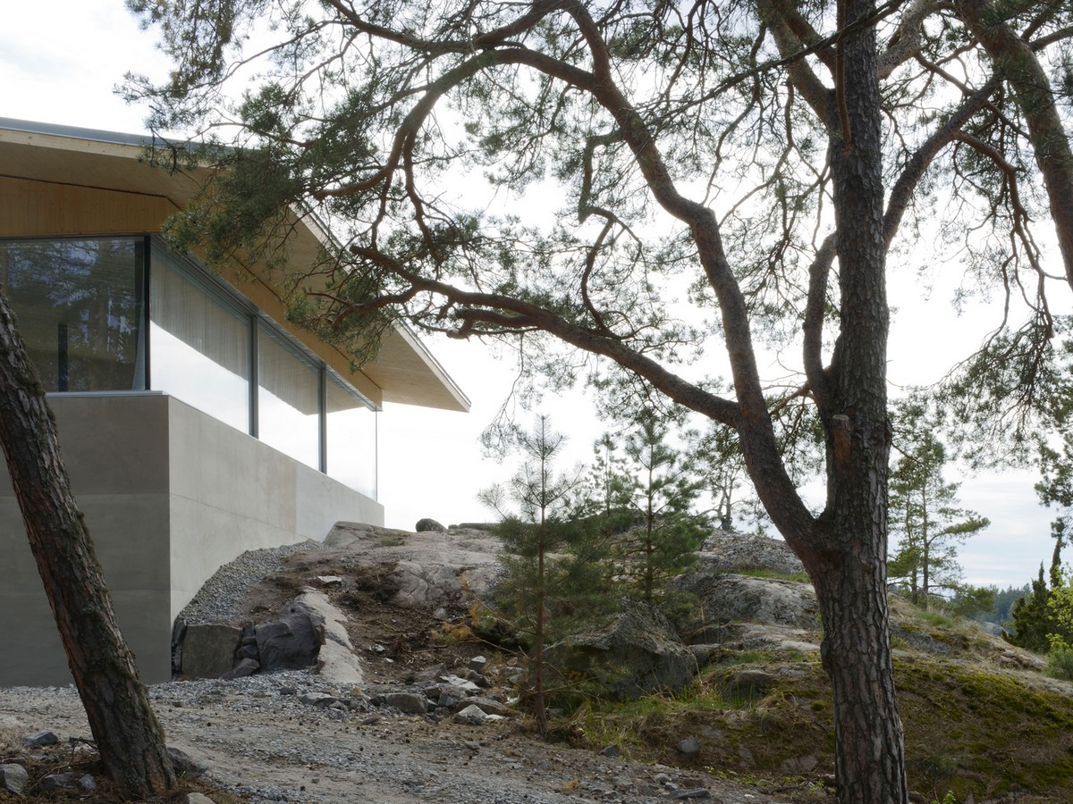 Современная резиденция на частном острове в Швеции
