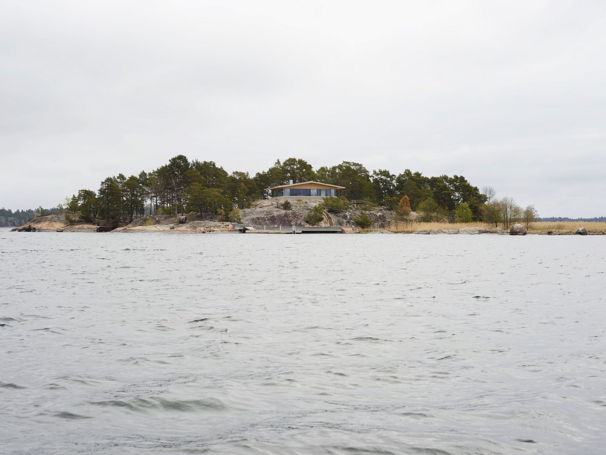 Современная резиденция на частном острове в Швеции Картинки и фото