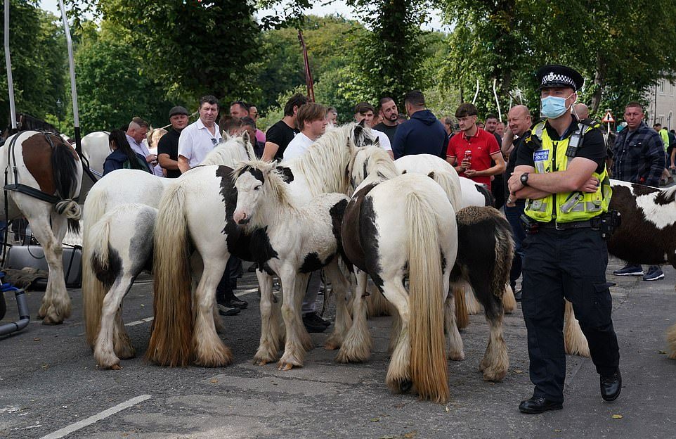 Тысячи цыган собрались на ярмарку лошадей в Эпплби